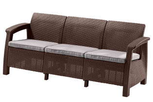 Комплект мебели Corfu Russia Love Seat Max (3х мест.диван), коричневый