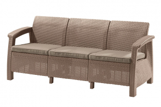 Комплект мебели Corfu Russia Love Seat Max (3х мест.диван), капучино