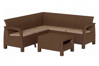 Комплект мебели Corfu Relax Set, коричневый