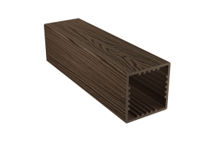 Ограждения ДПК holzhof woodstyle столб 100*100*1000мм, тиснение 3D,