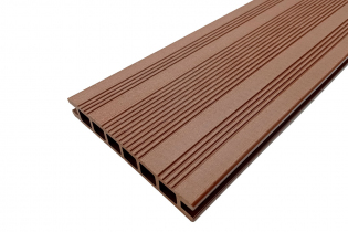 Доска пластиковая террасная композитная Ecodeck (Экодек), 165*23,5, коричневый
