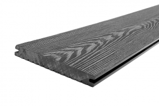 Палубная доска полнотелая из ДПК марки HOLZHOF Solid, 150*18, 73766